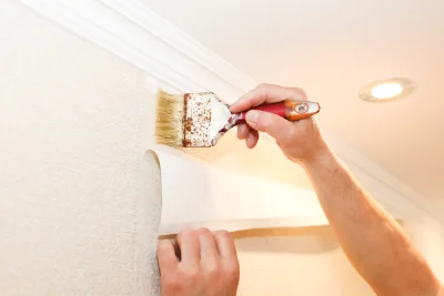 Pose de papier peint à Jeandelize — revêtements muraux et toiles de verre